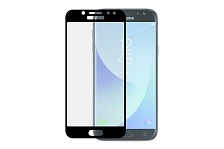 Защитное стекло 3D для SAMSUNG Galaxy J5 2017 (SM-J530F) чёрный кант TIGER.