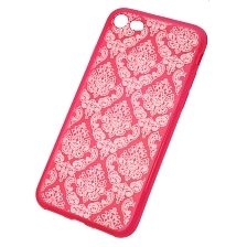 Чехол накладка для APPLE iPhone 7, iPhone 8, силикон, рисунок цветочный узор