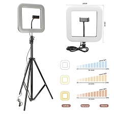 Квадратная светодиодная селфи лампа D35 (уценка: не полный комплект, отсутствуют детали)