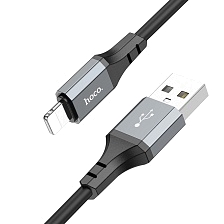 Кабель HOCO X86 Lightning 8 pin, 2.4A, длина 1 метр, цвет черный