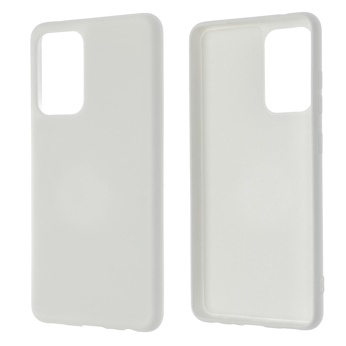 Чехол накладка Silicon Cover для SAMSUNG Galaxy A52 (SM-A525F), силикон, бархат, цвет белый