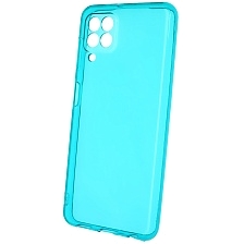 Чехол накладка Clear Case для SAMSUNG Galaxy A22 4G (SM-A225F), M22 (SM-M225F), M32 (SM-M325F), силикон 1.5 мм, защита камеры, цвет прозрачно бирюзовый