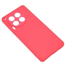 Чехол накладка SOFT TOUCH для TECNO Camon 30 4G, силикон, защита камеры, матовый, цвет розовый