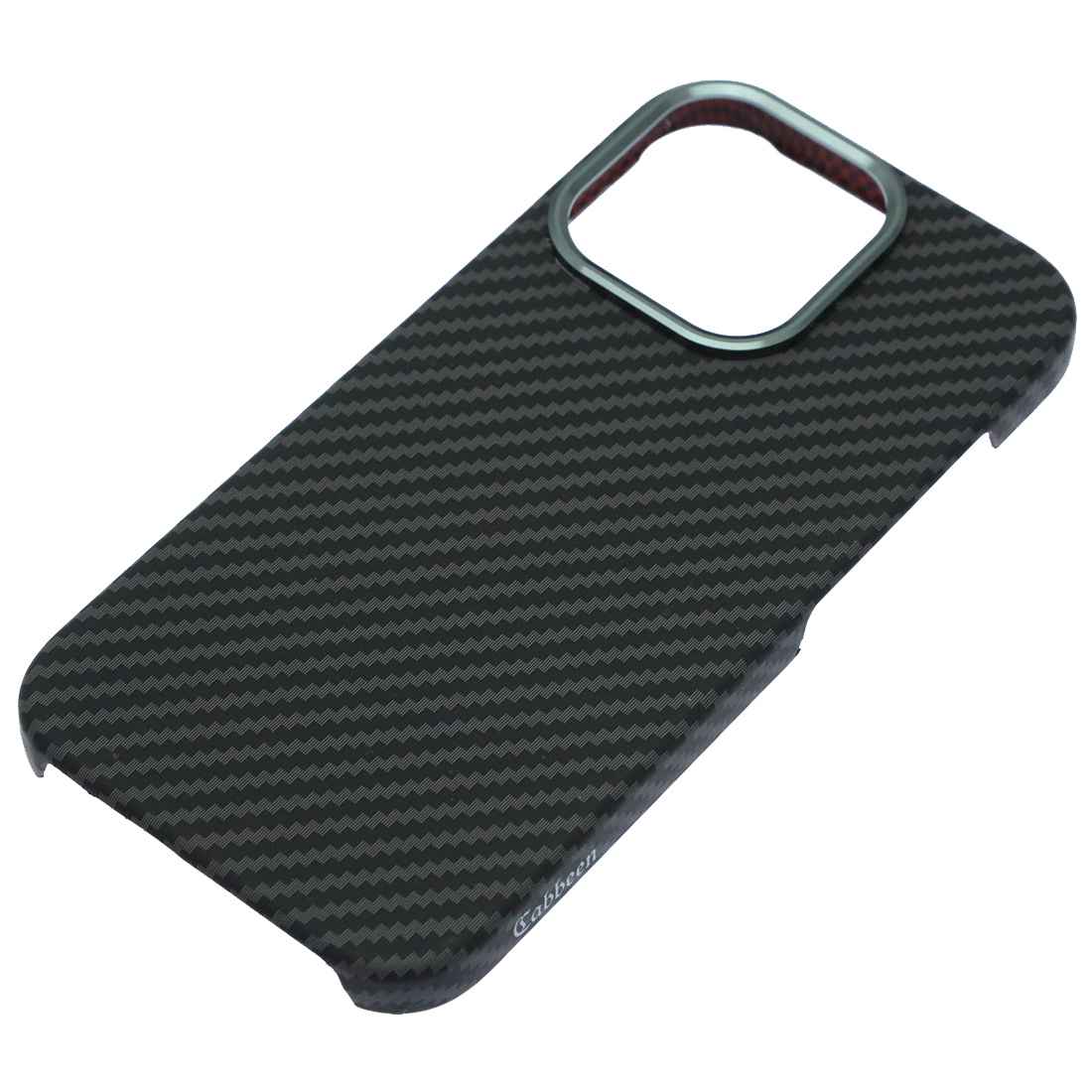 Чехол накладка Cabbeen с поддержкой MagSafe для APPLE iPhone 16 Pro, карбон, цвет темно серый