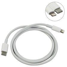 Кабель USB Type C на APPLE Lightning 8 pin, длина 1 метр, цвет белый