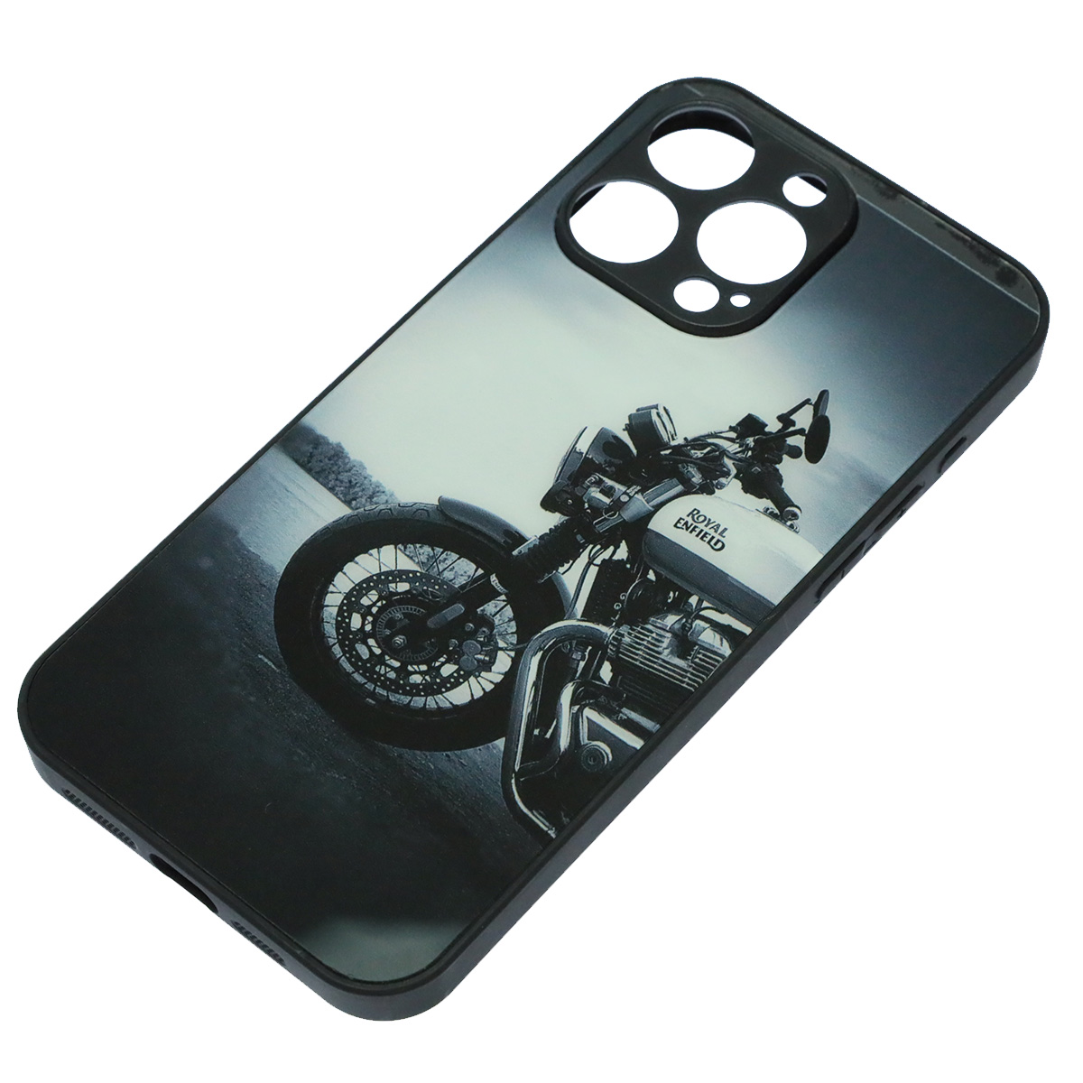 Чехол накладка для APPLE iPhone 15 Pro Max, силикон, пластик, рисунок Royal Enfield