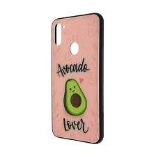 Чехол накладка для SAMSUNG Galaxy A11 (SM-A115), Galaxy M11 (M115), силикон, стекло, рисунок AVOCADO Lover.