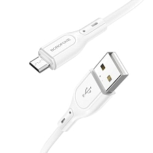 Кабель BOROFONE BX66 Wide way Micro USB, 2.4A, длина 1 метр, цвет белый Кабель BOROFONE BX66 Wide way Micro USB, 2.4A, длина 1 метр, цвет белый