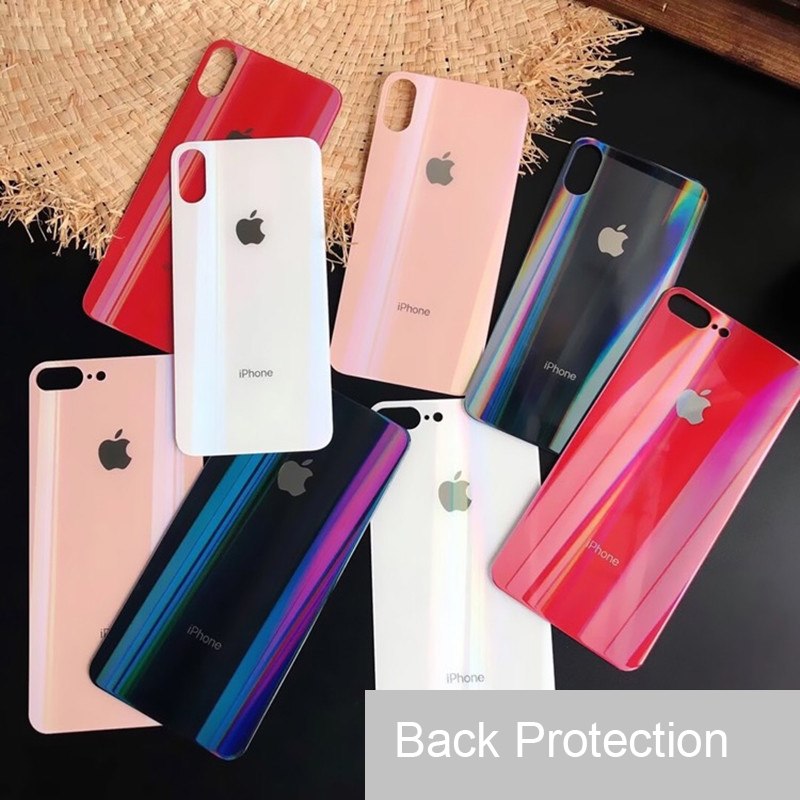 Защитное стекло для APPLE iPhone XR, на заднюю сторону, цвет розовое золото.