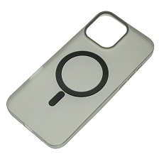 Чехол накладка Sky Armor с поддержкой MagSafe для APPLE iPhone 16 Pro Max, матовый, цвет прозрачно черный Чехол накладка Sky Armor с поддержкой MagSafe для APPLE iPhone 16 Pro Max, матовый, цвет прозрачно черный
