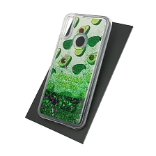 Чехол накладка TransFusion для HUAWEI Honor 8A, Y6 2019, силикон, переливашка, рисунок Avocado Fresh.
