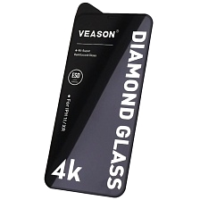 Защитное стекло VEASON DIAMOND GLASS для APPLE iPhone 11, iPhone XR, цвет окантовки черный