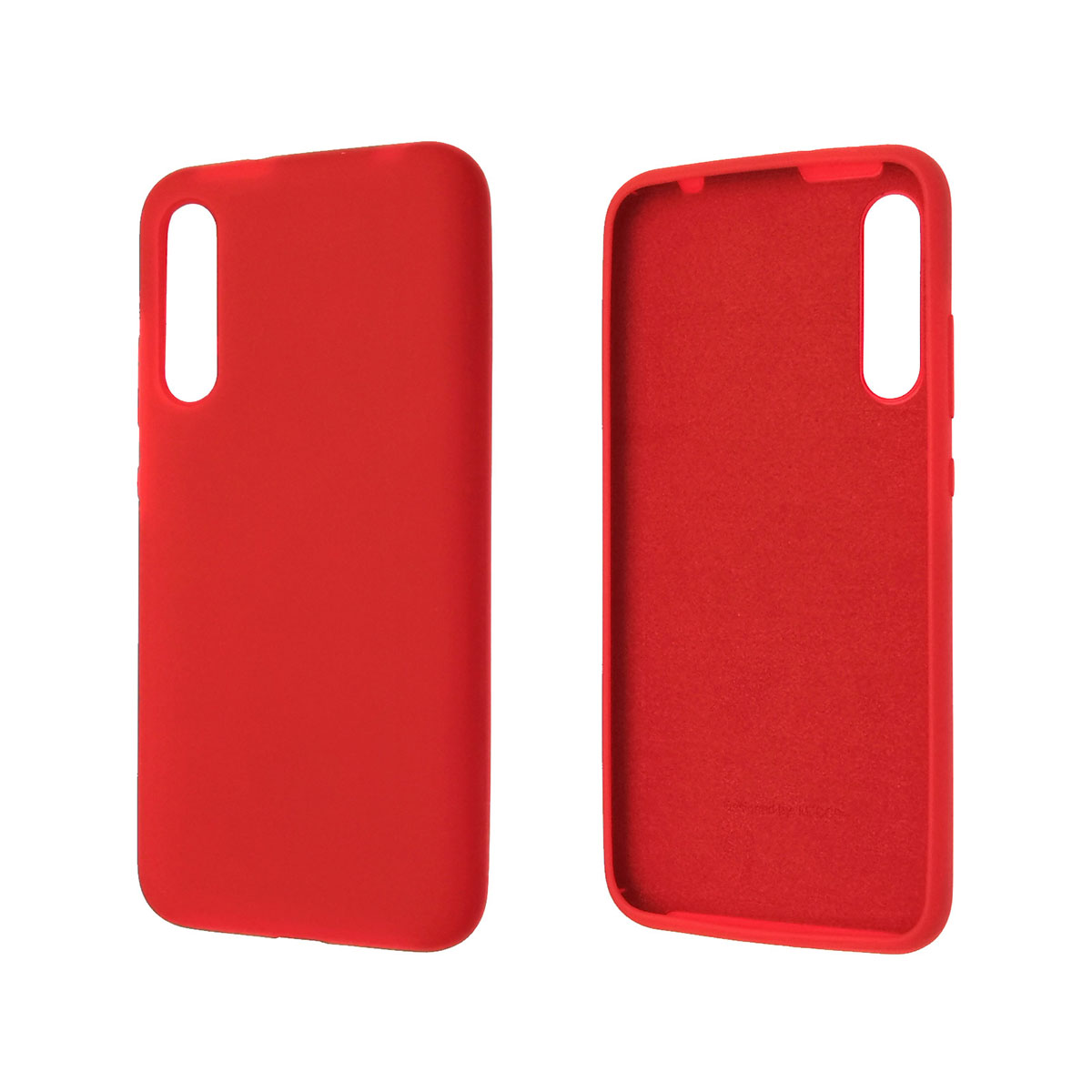 Чехол накладка Silicon Cover для XIAOMI Mi A3, Mi CC9E, силикон, бархат, цвет красный