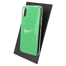 Чехол накладка для APPLE iPhone X, iPhone XS, силикон, рисунок NIKE