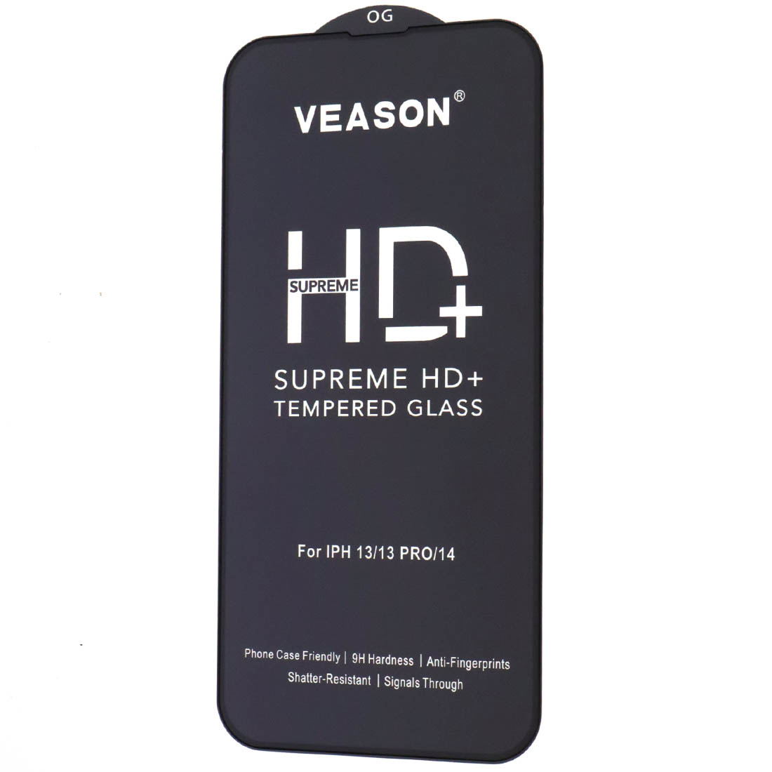 Защитное стекло VEASON HD+ для APPLE iPhone 13 (6.1"), iPhone 13 Pro (6.1"), iPhone 14 (6.1"), цвет окантовки черный