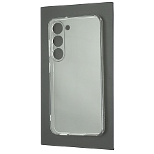Чехол накладка для SAMSUNG Galaxy S23, защита камеры, силикон, прозрачный