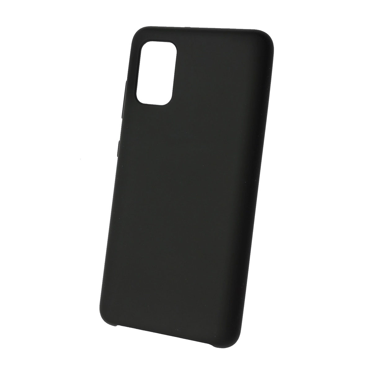 Чехол накладка Silicon Cover для SAMSUNG Galaxy A41 (SM-A415), силикон, бархат, цвет черный