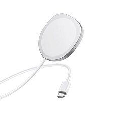 Беспроводное зарядное устройство BOROFONE BQ12 Core, 15W, цвет серебристый