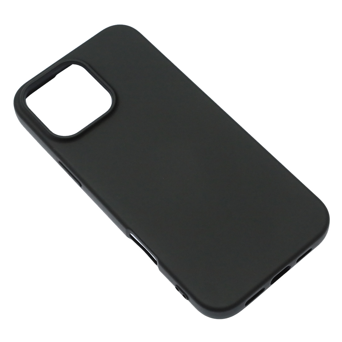 Чехол накладка NANO для APPLE iPhone 16 Pro Max (6.9"), силикон, бархат, цвет черный Чехол накладка NANO для APPLE iPhone 16 Pro Max (6.9"), силикон, бархат, цвет черный
