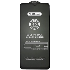 Защитное стекло 6D G-Rhino для SAMSUNG Galaxy A12 (SM-A125), A02 (SM-A022), M12 (SM-M127F), A02S (SM-025), A03s (SM-A037F), A03 Core (SM-A032), A03 (SM-A035F), A32 5G, M02 (SM-M022F), A04, A04s, A04e, цвет окантовки черный