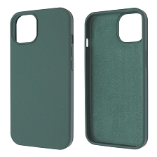 Чехол накладка Silicon Case для APPLE iPhone 13 (6.1), силикон, бархат, цвет мурена