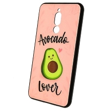 Чехол накладка для XIAOMI Redmi 8, силикон, стекло, рисунок AVOCADO LOVER.