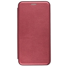 Чехол книжка STYLISH для SAMSUNG Galaxy J3 2017 (SM-J330), экокожа, визитница, цвет бордовый