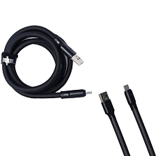 USB Дата кабель MRM G12, Type-C, силикон, длина 1 метр, цвет черный
