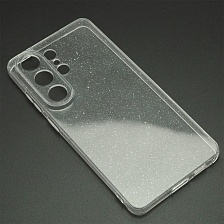 Чехол накладка STARDUST (Clear Case) для SAMSUNG GALAXY S26 Ultra, защита камеры, с блестками, прозрачный