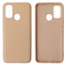 Чехол накладка NANO для TECNO Spark 7, силикон, бархат, цвет розовый песок