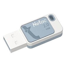 Флешка USB 2.0 8GB NETAC UA31, цвет бело синий