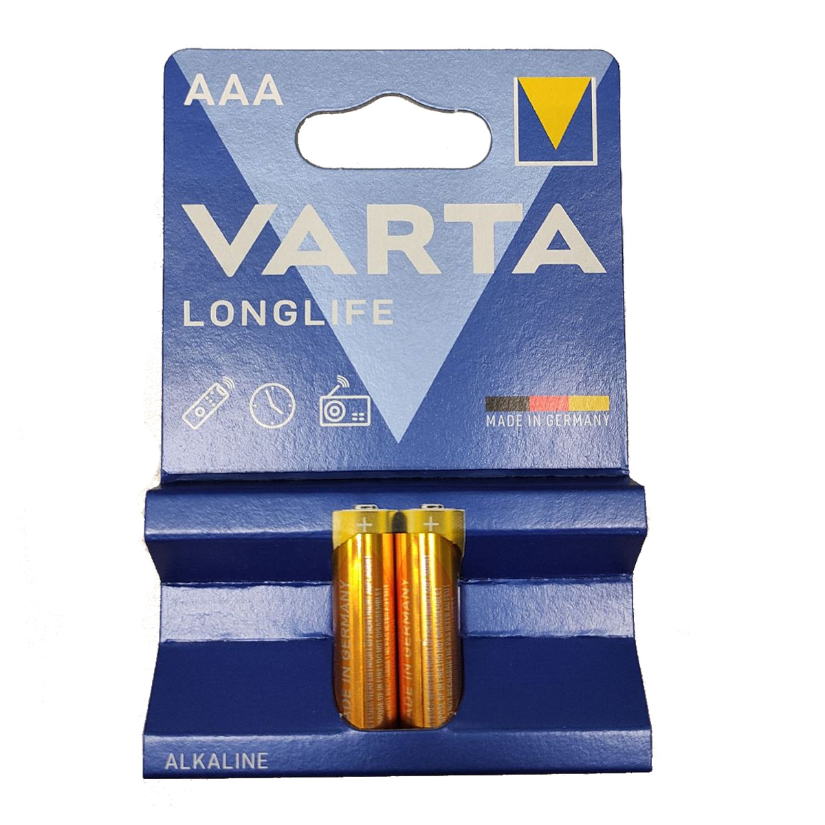 Батарейка VARTA LONGLIFE LR03 AAA BL2 Alkaline 1.5V
