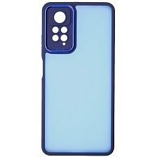 Чехол накладка KING для XIAOMI Redmi Note 12 Pro 4G, силикон, пластик, защита камеры, цвет окантовки темно синий Чехол накладка KING для XIAOMI Redmi Note 12 Pro 4G, силикон, пластик, защита камеры, цвет окантовки темно синий