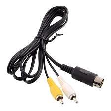 Кабель RCA (Video & Audio) - Wire A/V 6ft 6" для Sega Genesis 1 на модели 1601,1602, 1603, 1604.
