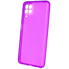 Чехол накладка Clear Case для SAMSUNG Galaxy A22 4G (SM-A225F), M22 (SM-M225F), M32 (SM-M325F), силикон 1.5 мм, защита камеры, цвет прозрачно сиреневый