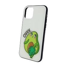 Чехол накладка для APPLE iPhone 11 Pro, силикон, стекло, рисунок AVOCADO Oyyy....