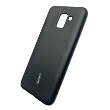 Чехол накладка Cherry для SAMSUNG Galaxy J6 2018 (SM-J600), силикон, матовый, цвет черный.