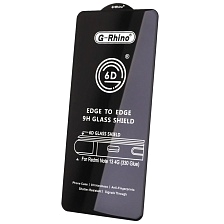 Защитное стекло G-Rhino для XIAOMI Redmi Note 13 4G, Redmi Note 14 4G, цвет окантовки черный