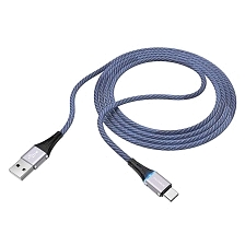 Кабель BOROFONE BU25 Glory USB Type C, 3A, длина 1.2 метра, цвет синий