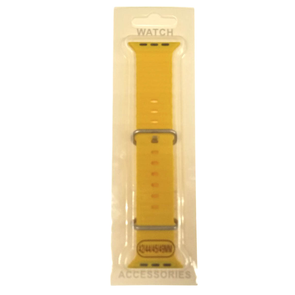 Ремешок для APPLE Watch 42, 44, 45, 49, силикон, матовый, цвет желтый