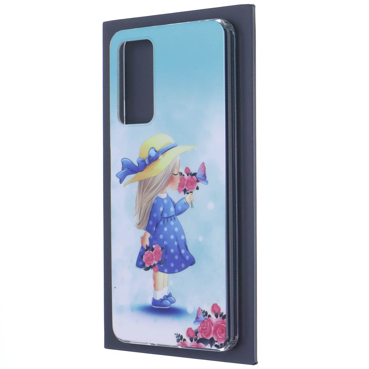 Чехол накладка для XIAOMI Redmi Note 11 Pro, Redmi Note 11 Pro 5G, силикон, рисунок Девочка с цветами