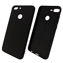 Чехол накладка Soft Touch для HUAWEI Honor 9 Lite, Honor 9 Lite Premium, силикон, цвет черный.