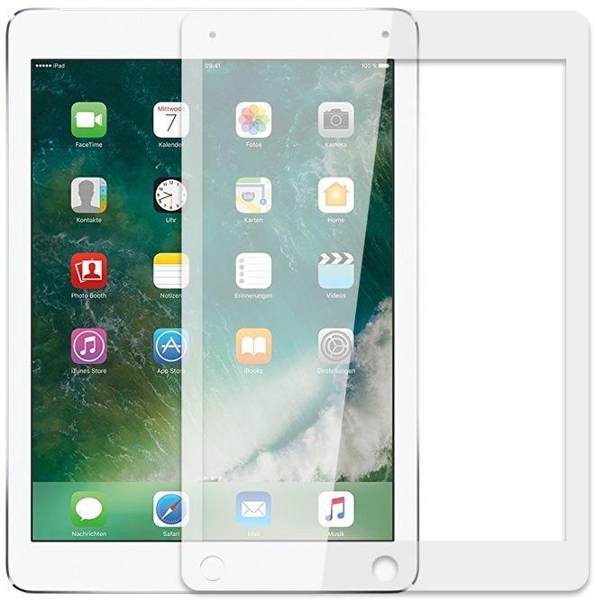 Защитное стекло 5D FULL GLUE для APPLE iPad Mini 4 (A1538, A1550), цвет канта белый.