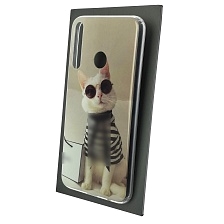 Чехол накладка Vinil для HUAWEI Honor 9C, Honor P40 Lite E, Y7P, силикон, рисунок Cat