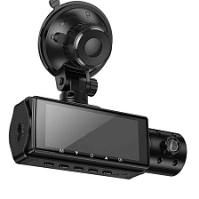Автомобильный видеорегистратор HOCO DI61, 720P, 480P, WI-FI, две камеры, цвет черный