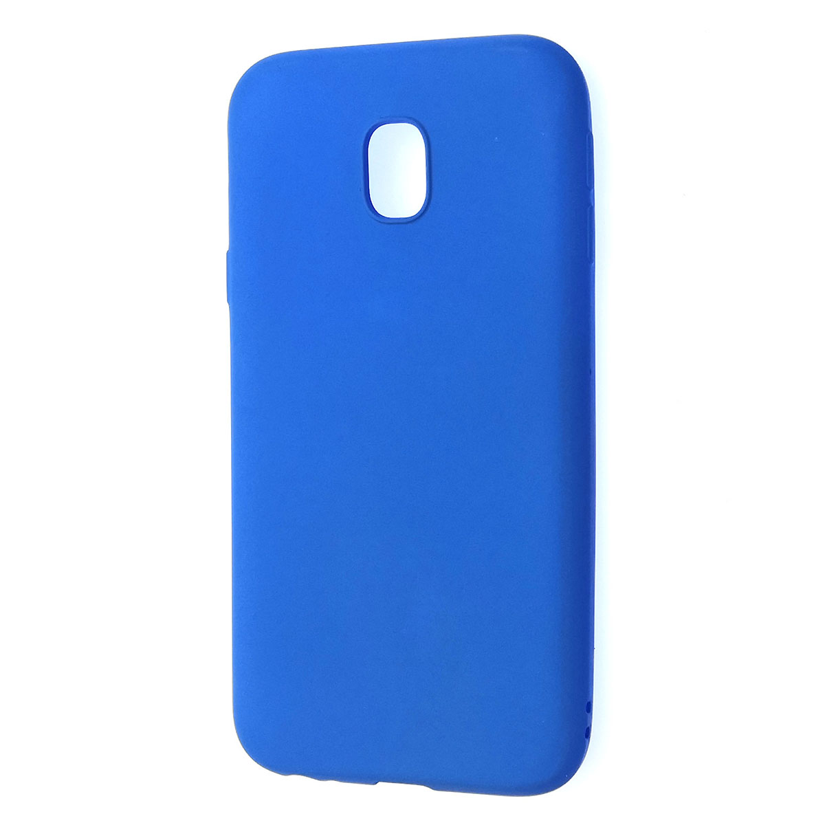 Чехол накладка Fashion Case для SAMSUNG Galaxy J3 2017 (SM-J330), силикон, цвет синий.