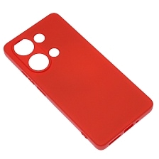 Чехол накладка NANO для XIAOMI Redmi Note 13 Pro 4G, POCO M6 Pro 4G, защита камеры, силикон, бархат, цвет красный Чехол накладка NANO для XIAOMI Redmi Note 13 Pro 4G, POCO M6 Pro 4G, защита камеры, силикон, бархат, цвет красный
