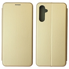 Чехол книжка STYLISH для SAMSUNG Galaxy A14 4G, экокожа, визитница, цвет золотистый