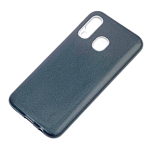 Чехол накладка Shine для SAMSUNG Galaxy A40 (SM-A405), силикон, блестки, цвет черный