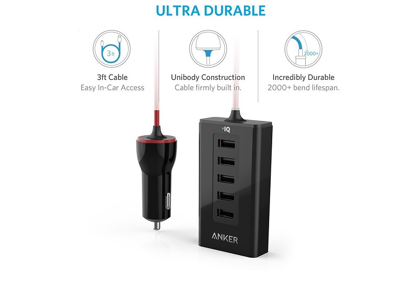 AЗУ Anker 5 USB 50W черн. Anker A2311H12. | Последняя цена